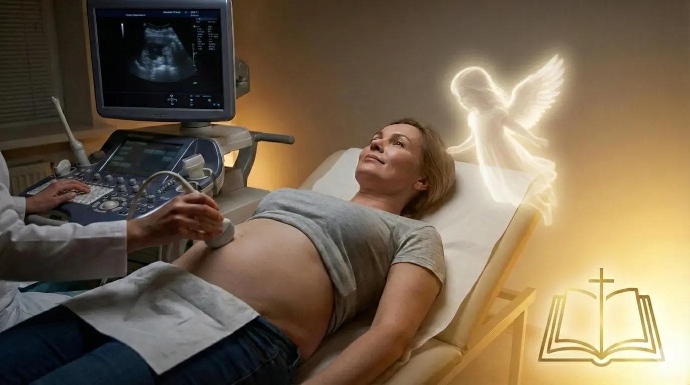 Women getting ultrasound